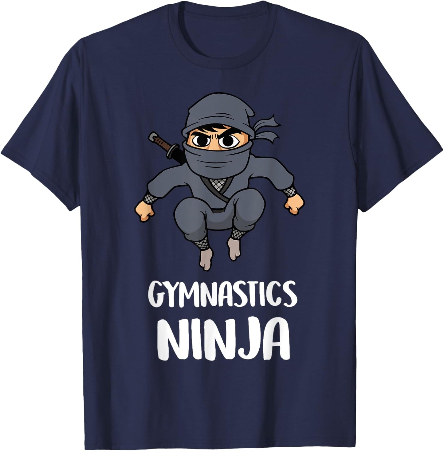 Gymnastics Ninja Boy Funny Sports Toddler Kids T-Shirt - T-Shirt | Navy