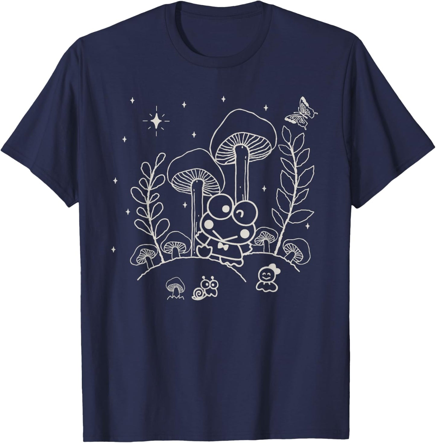 Keroppi Midnight Mushroom T-Shirt - T-Shirt | Navy