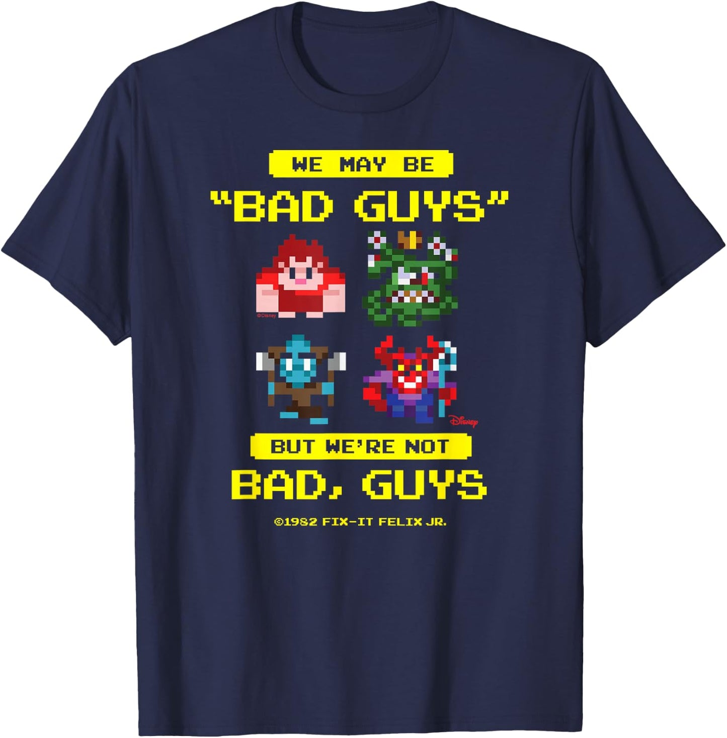 Wreck It Ralph - Bad Guys Not Bad Guys T-Shirt - T-Shirt | Navy