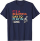 Beautiful Day To Play In Tune Funny Conductor Band Director T-Shirt - T-Shirt | Navy