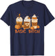BASIC BITCH Funny Pumpkin Spice Halloween Coffee Fall Meme T-Shirt - T-Shirt | Navy