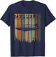 Retro Zeppelin 70s 80s Dirigible Airship Zepelin Zepplin T-Shirt - T-Shirt | Navy