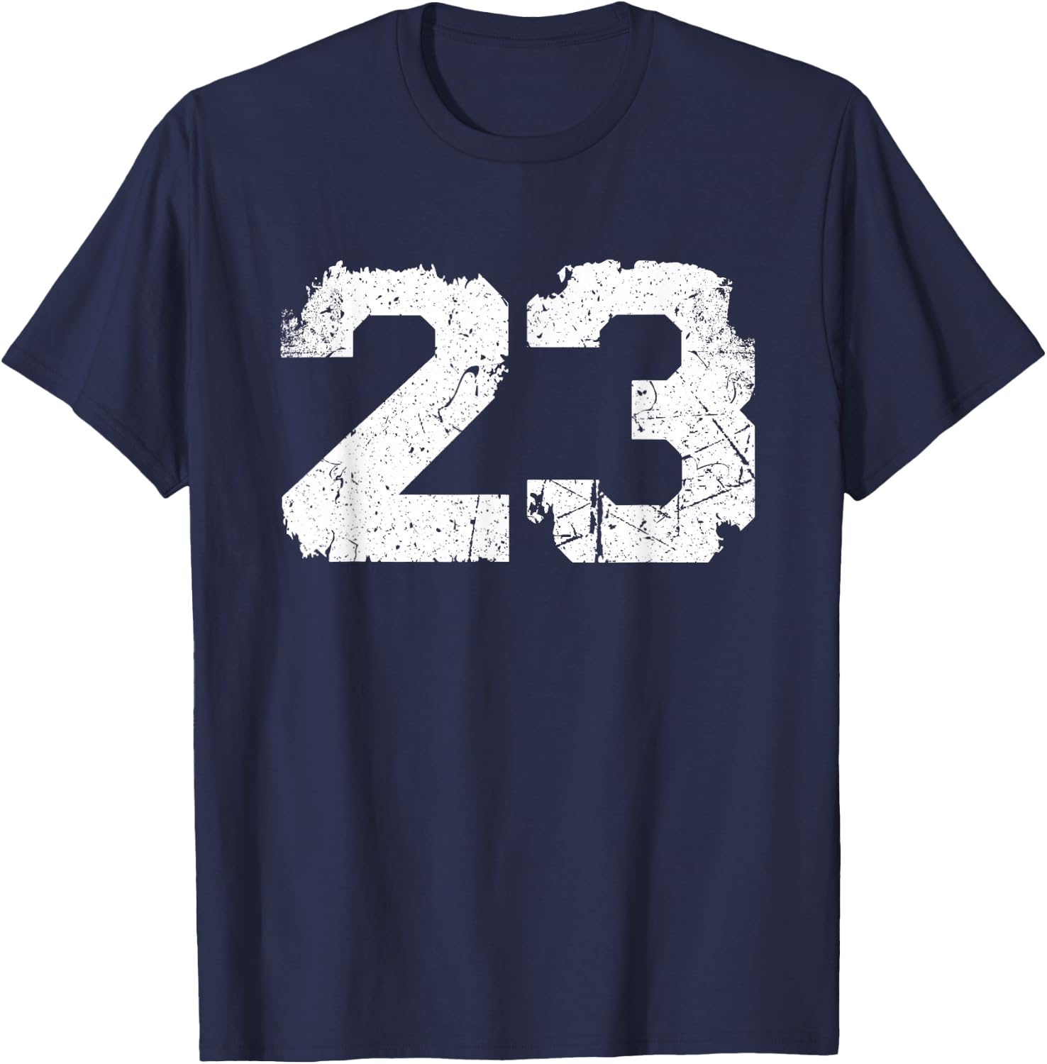 Vintage Sports Team Number #23 T-Shirt - T-Shirt | Navy