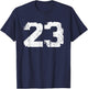 Vintage Sports Team Number #23 T-Shirt - T-Shirt | Navy