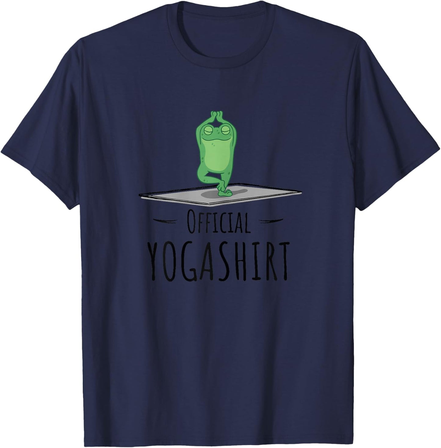 Cute Chakra Yogi Namaste & Meditation Om Mantra Zen Yoga T-Shirt - T-Shirt | Navy