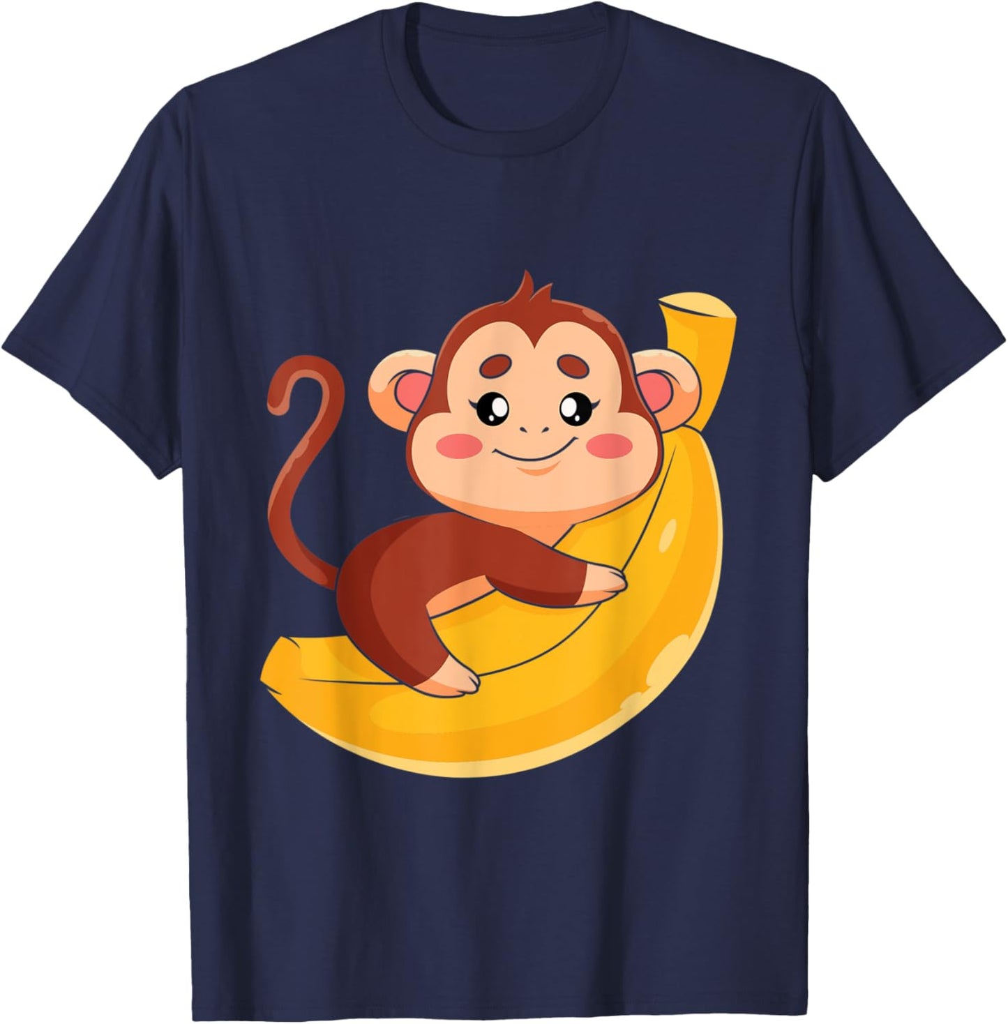 Monkey With Sunglasses - Zookeeper Animal Lover Primate T-Shirt - T-Shirt | Navy