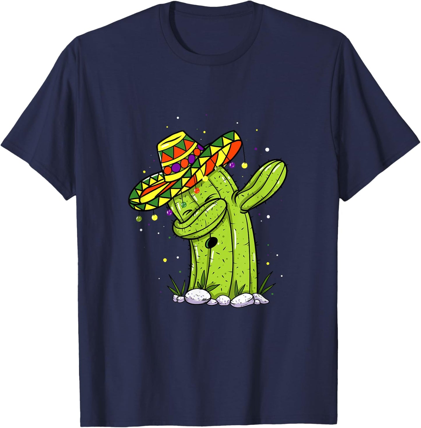 Dabbing Cactus Cinco de Mayo Mexican Party Kids Toddler Boys T-Shirt - T-Shirt | Navy