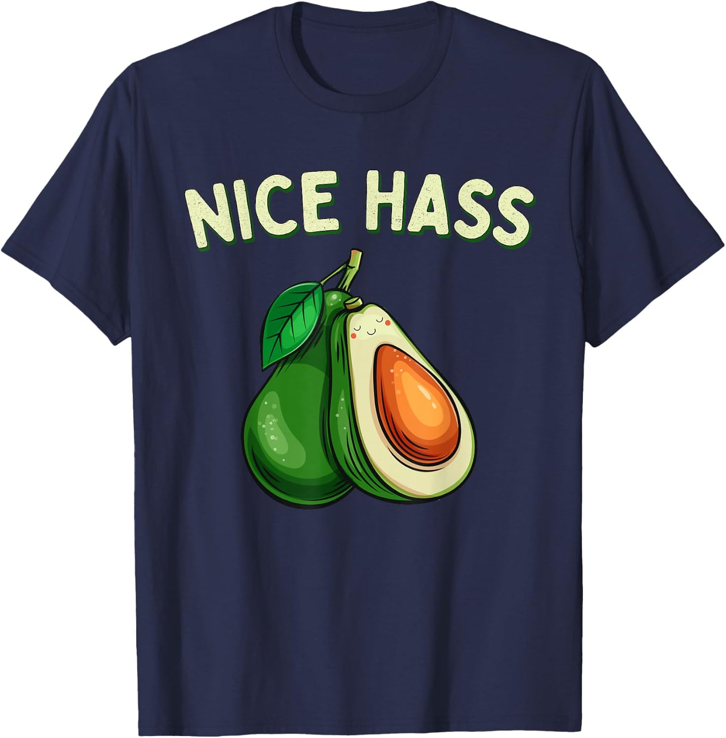 Nice Hass Funny Avocados Shirts Women Kawaii Avocado T-Shirt - T-Shirt | Navy