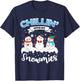 Chillin' With My Snowmies T-Shirt - T-Shirt | Navy