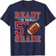Ready to Tackle 5th Grade Back to School First Day of School T-Shirt - T-Shirt | Navy