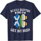 Scotland Ireland Flags Mostly Scottish And A Wee Bit Irish T-Shirt - T-Shirt | Navy