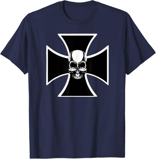 Iron Cross Biker T-Shirt - T-Shirt | Navy