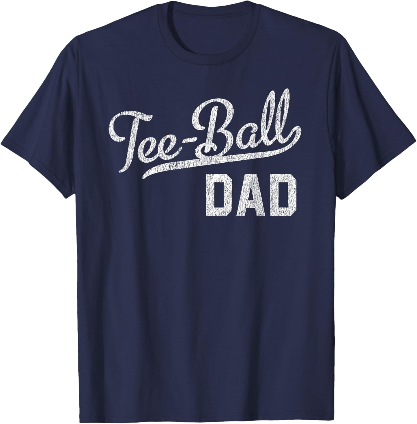 ball Dad Proud Baseball Daddy T Ball Dad T-Shirt - T-Shirt | Navy