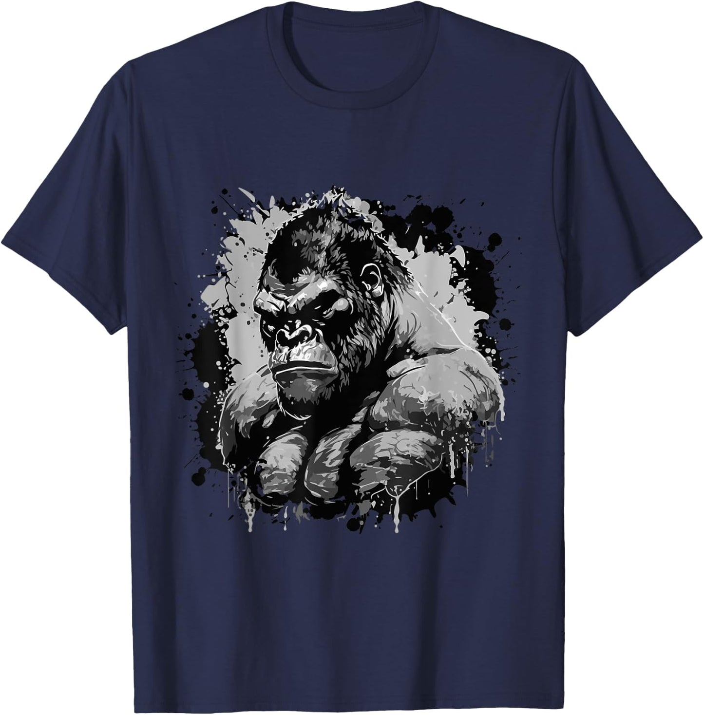 Gorilla Beast Muscles Workout Bodybuilding Boxing Gym T-Shirt - T-Shirt | Navy
