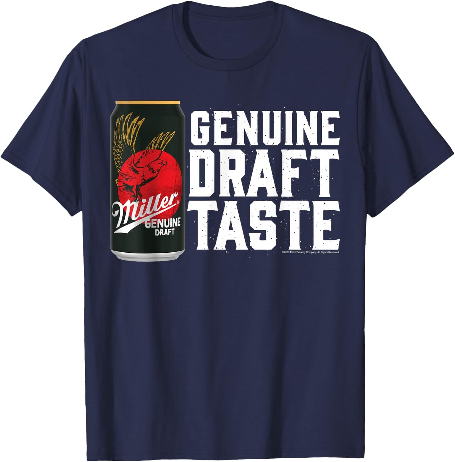 Miller Genuine Draft - Genuine Draft Taste T-Shirt - T-Shirt | Navy