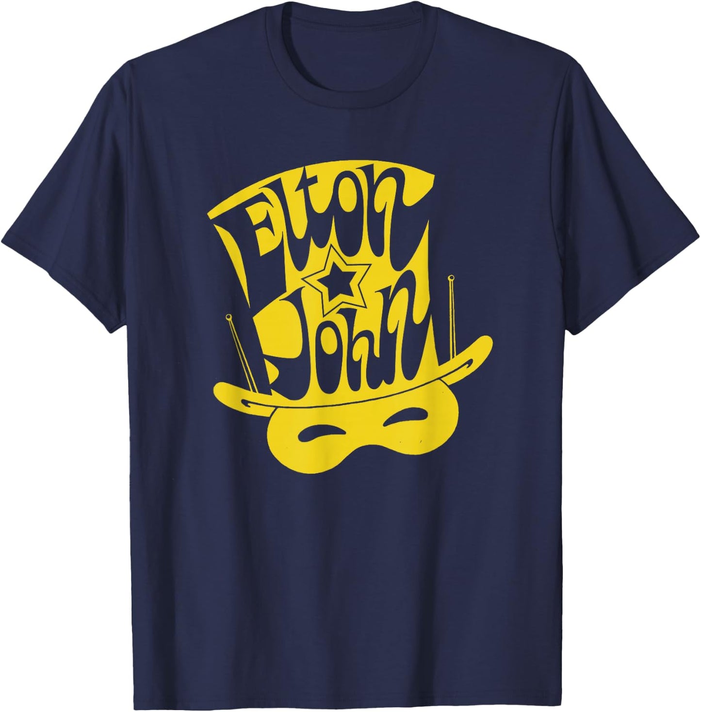 Official Elton John Hat T-Shirt - T-Shirt | Navy