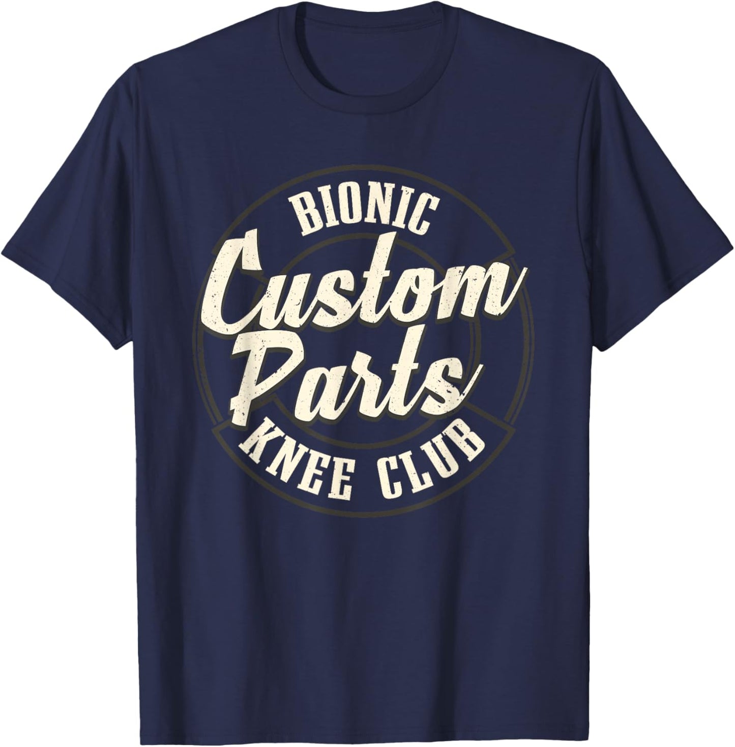 Cool Knee Replacement Women Knee Surgery Recovery T-Shirt - T-Shirt | Navy