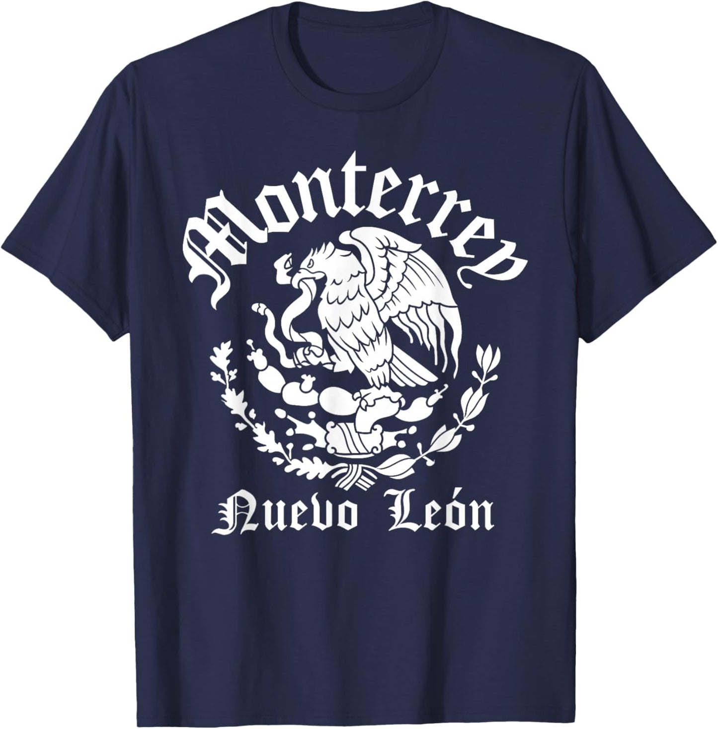 Monterrey with Mexican Emblem Monterrey T-Shirt - T-Shirt | Navy