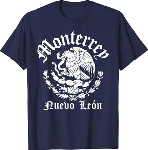Monterrey with Mexican Emblem Monterrey T-Shirt - T-Shirt | Navy