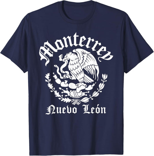 Monterrey with Mexican Emblem Monterrey T-Shirt - T-Shirt | Navy