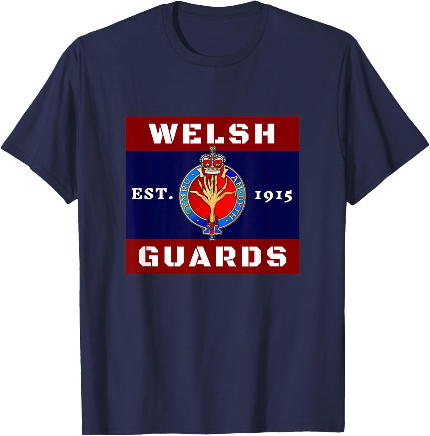 Welsh Guards Clothing. Welsh Guards Regiment. T-Shirt - T-Shirt | Navy