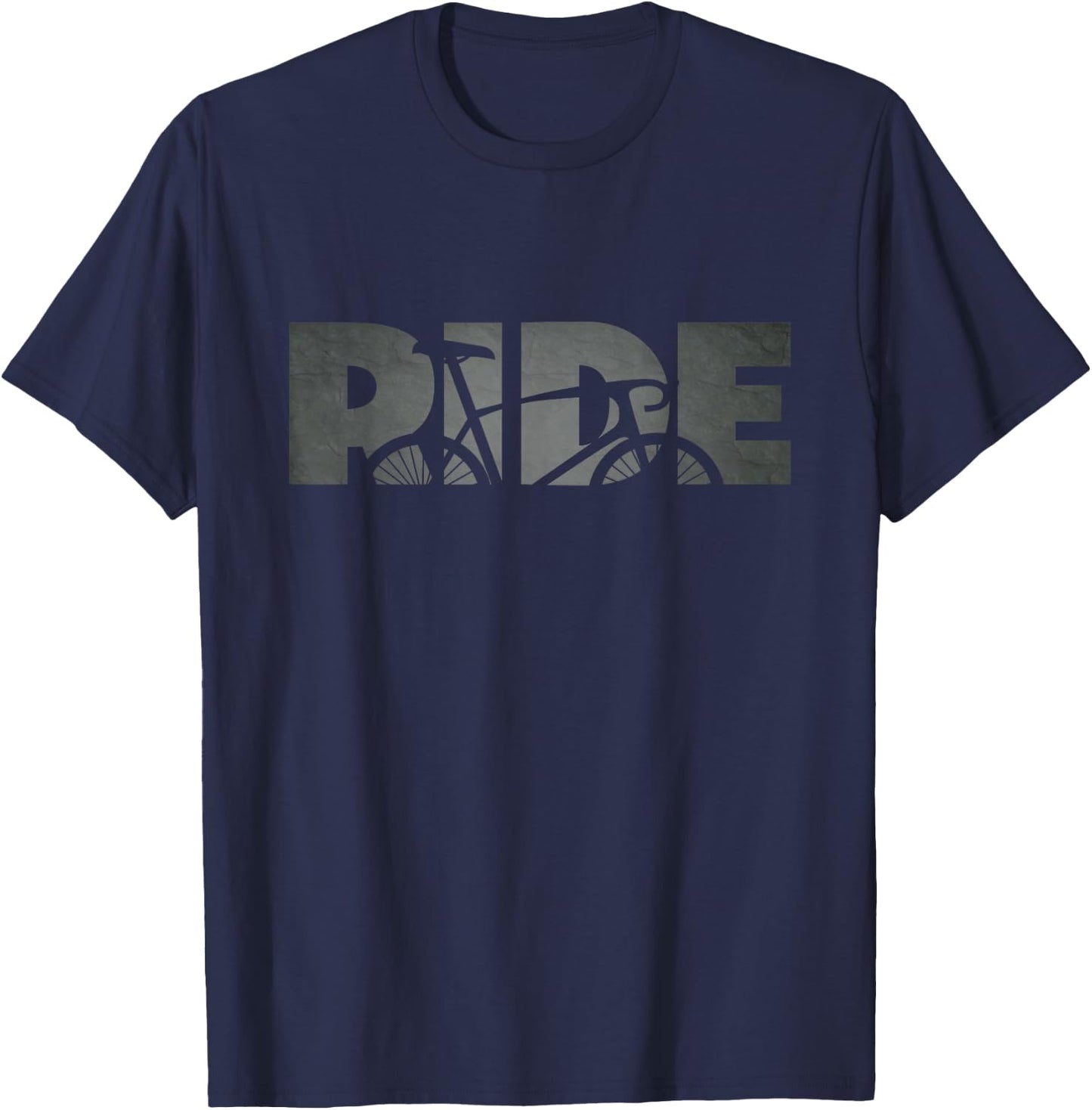 Road Biking Bicycle Cycling T-Shirt - T-Shirt | Navy
