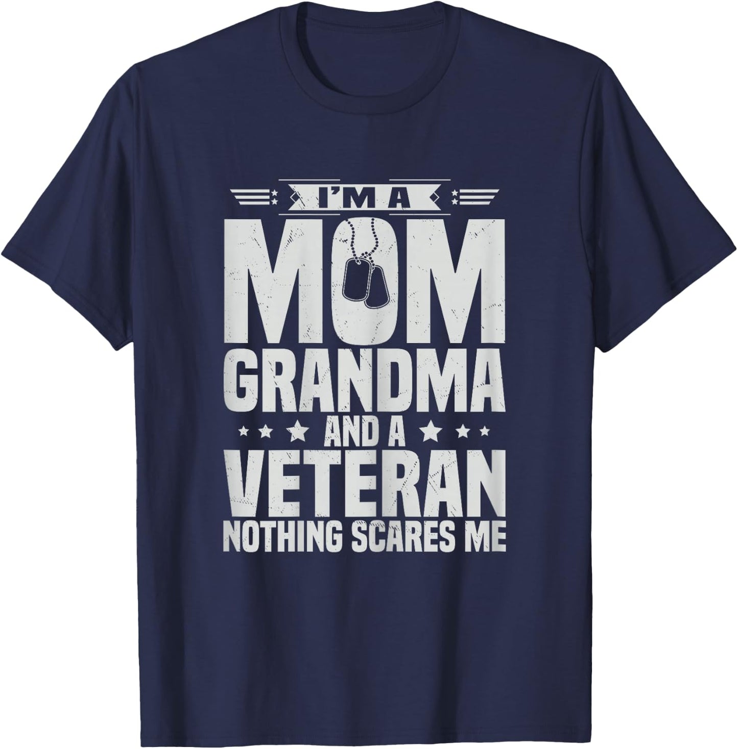 Mom Grandma And Veteran Day US Army Mothers Day T-Shirt - T-Shirt | Navy