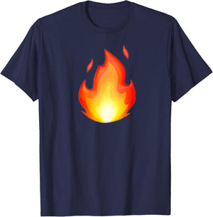 Fire T's & Fire Designed Clothing Of Hot Fire T-Shirt - T-Shirt | Navy
