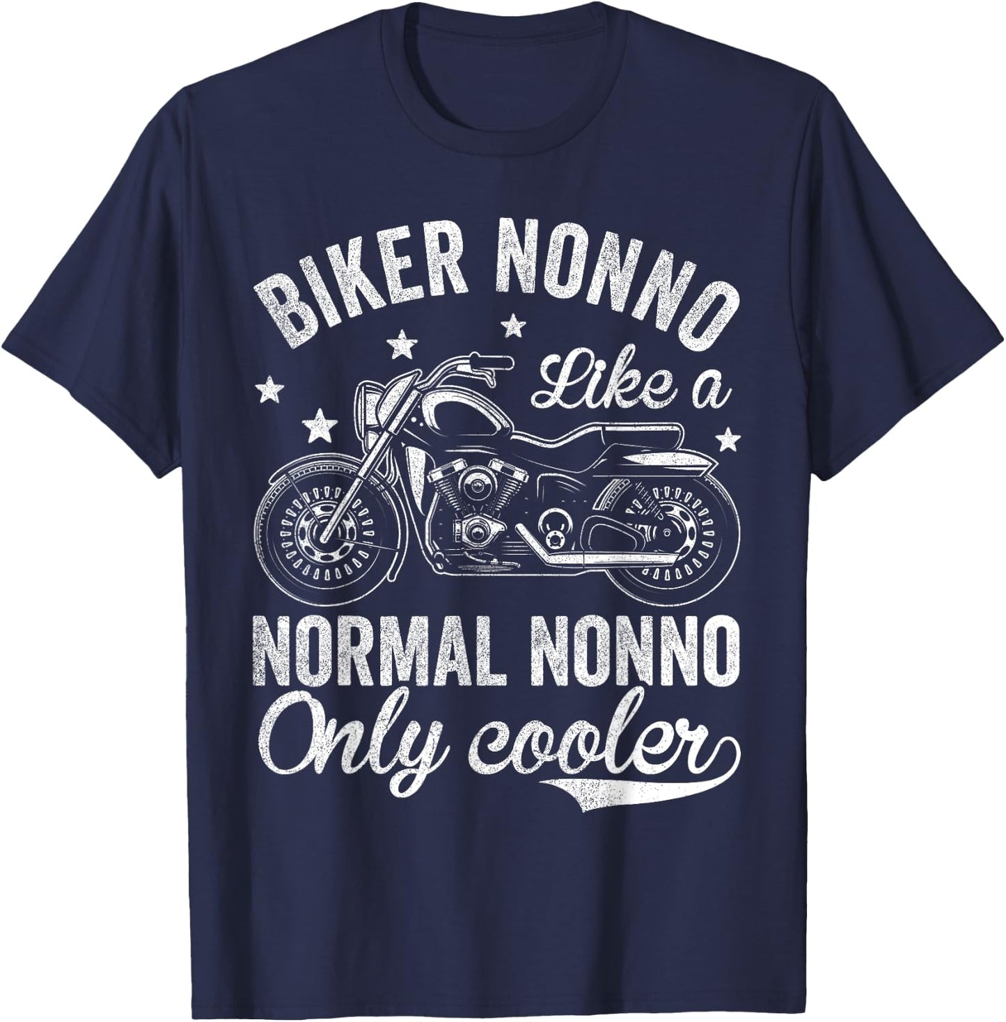 Vintage Motorcycle Shirts , Bike Riders Biker Nonno T-Shirt - T-Shirt | Navy