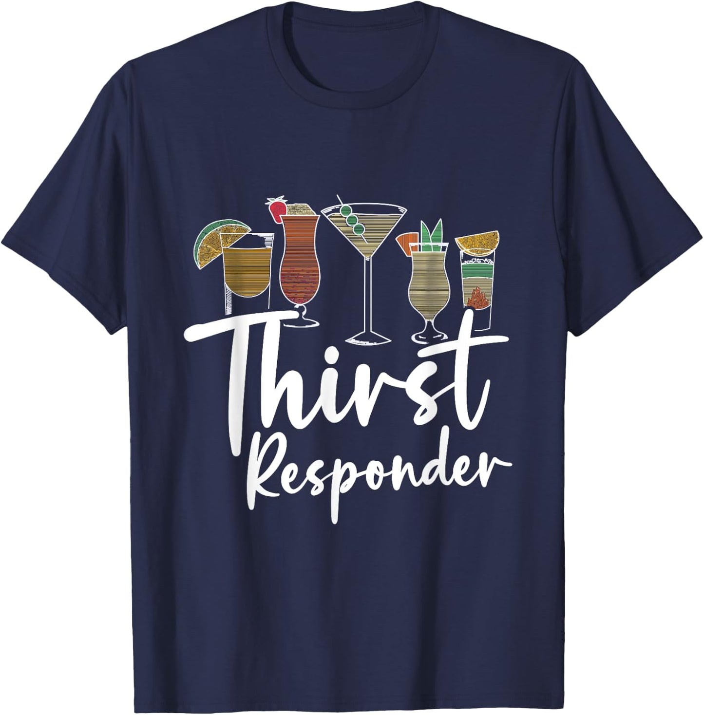 Thirst Bartender Responder T-Shirt - T-Shirt | Navy