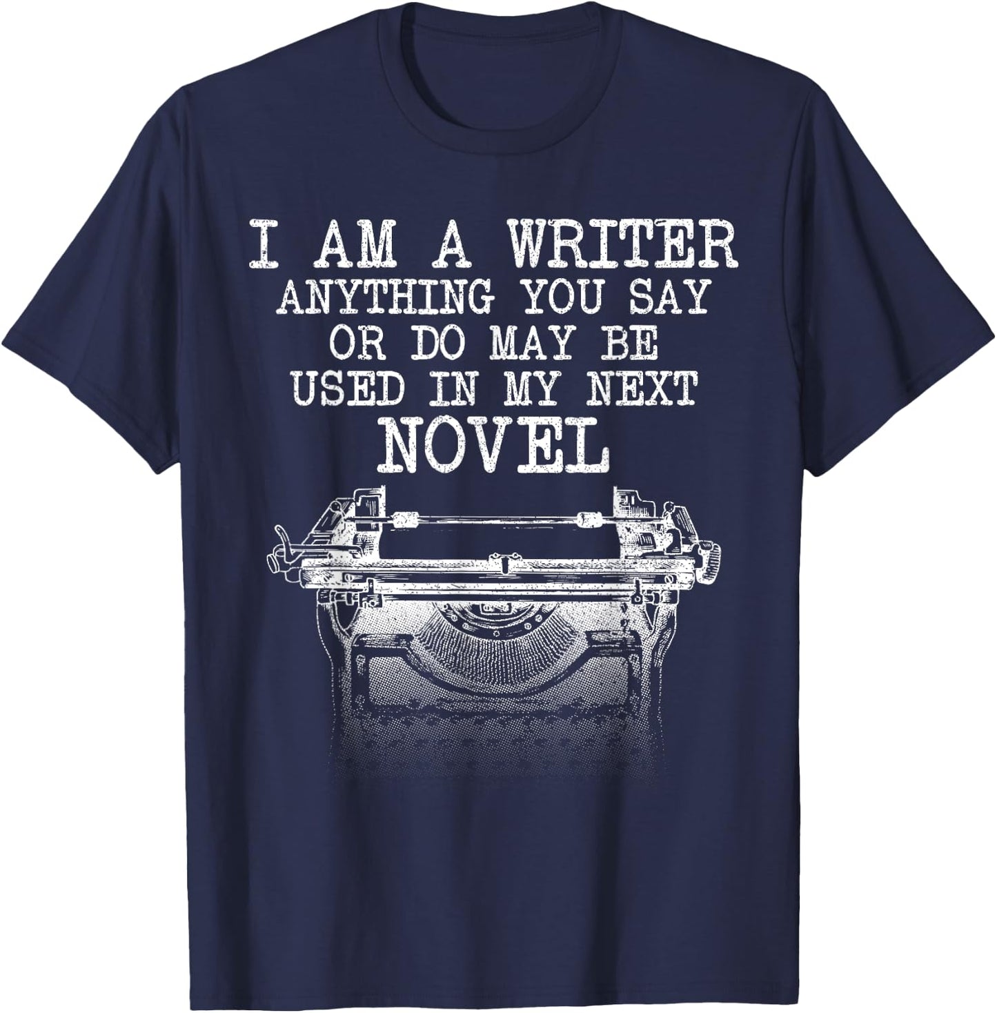 Funny Book Writer Gift Author Accessories & Stuff Cool Writer Art Women Novel Author Writing Novelist T-Shirt - T-Shirt | Navy
