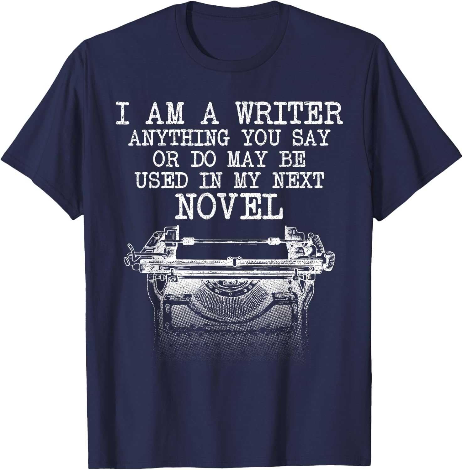 Funny Book Writer Gift Author Accessories & Stuff Cool Writer Art Women Novel Author Writing Novelist T-Shirt - T-Shirt | Navy