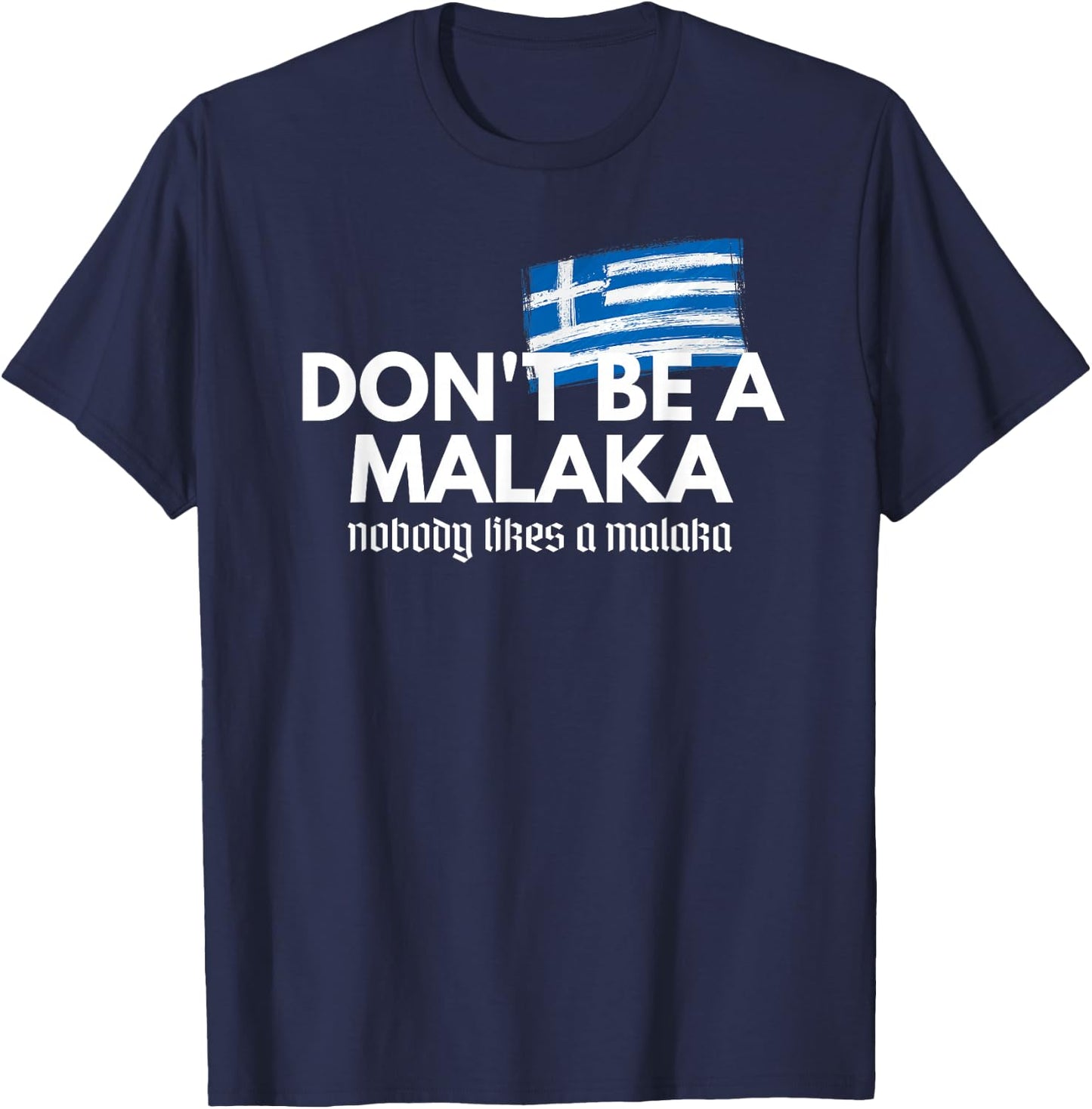 Don't Be A Malaka - Medusa Greek T-Shirt - T-Shirt | Navy