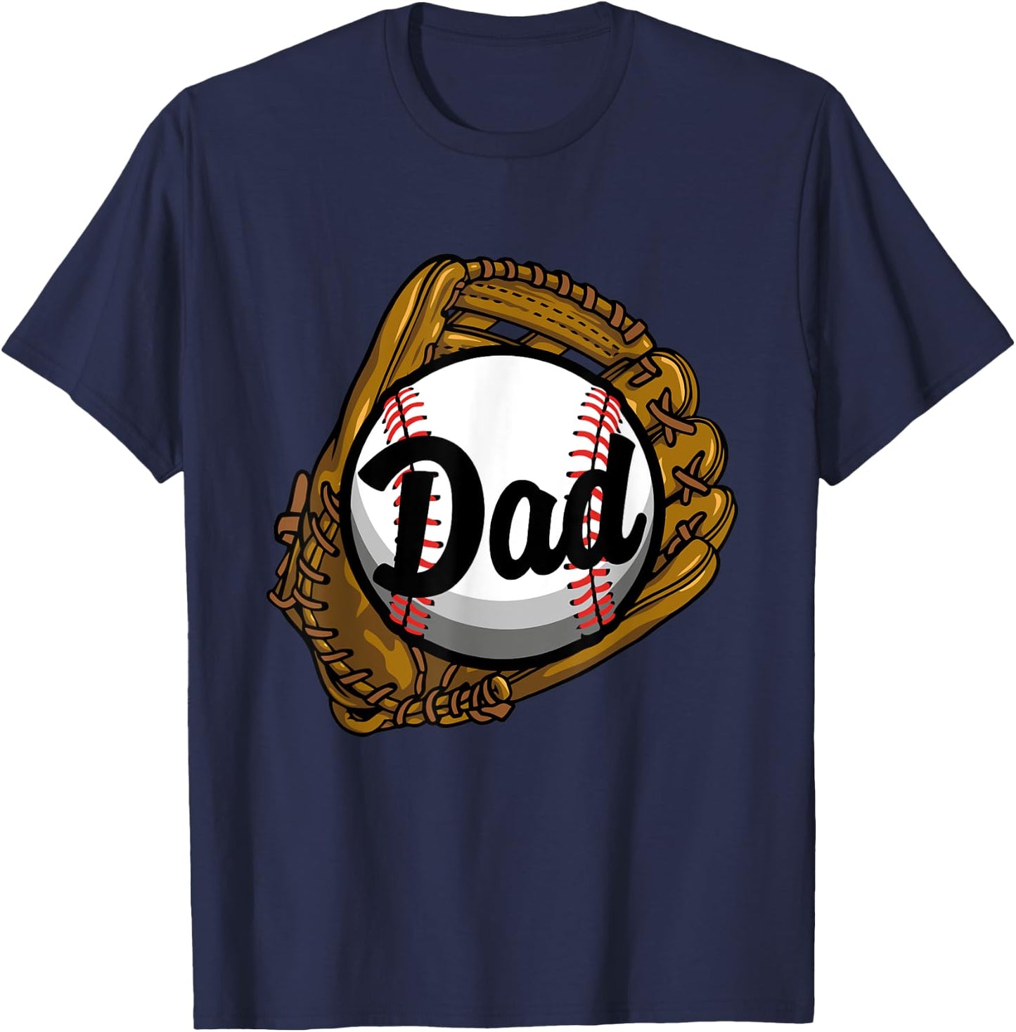 Baseball Dad Coach Shirt Gifts for Baseball Softball Dad Mom T-Shirt - T-Shirt | Navy