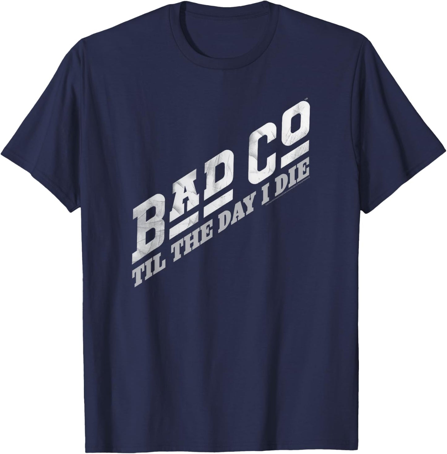 Bad Company Til The Day I Die Classic Bad Co Logo T-Shirt - T-Shirt | Navy