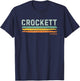 Vintage Stripes Crockett TX T-Shirt - T-Shirt | Navy