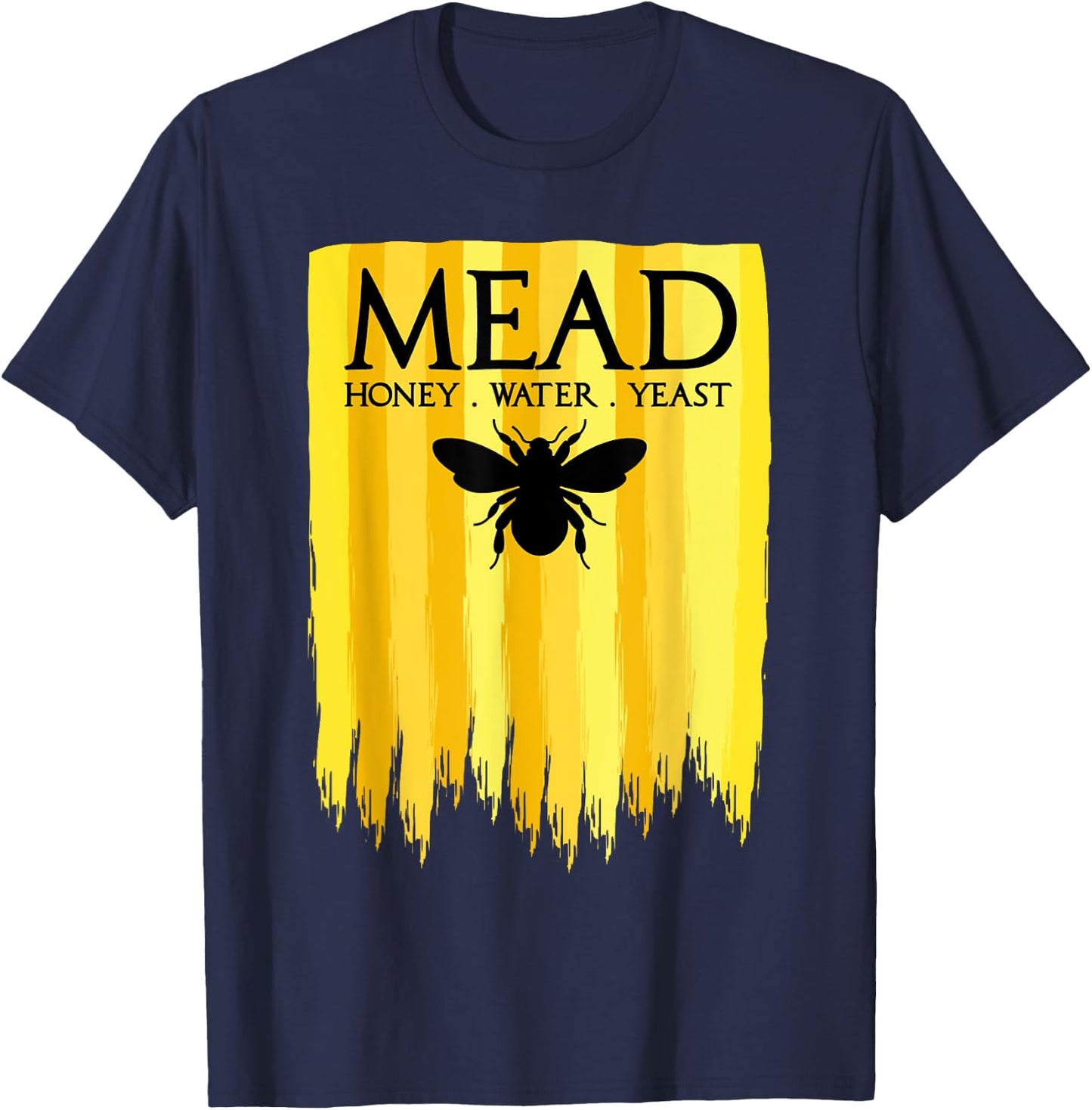 Mead Maker Honey Bee Homebrewer Drinker T-Shirt - T-Shirt | Navy