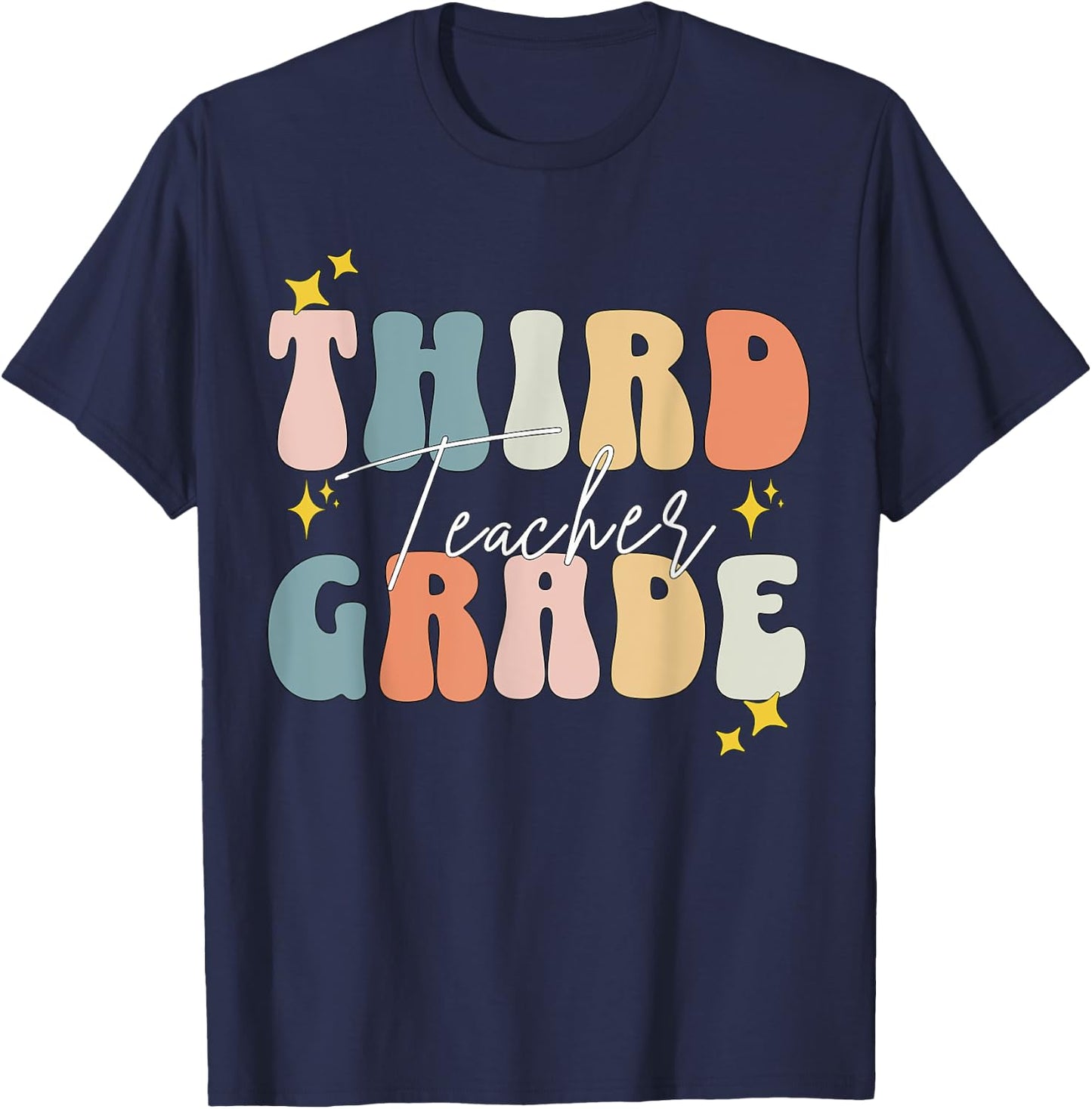 Third Grade Teacher 3rd Grade back to school T-Shirt - T-Shirt | Navy