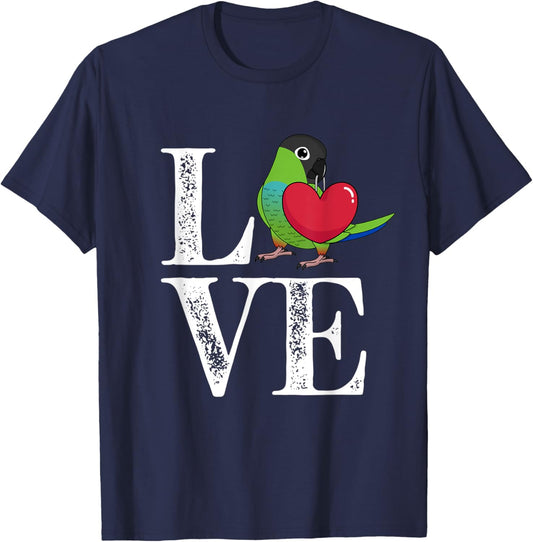 Love Parrot I Nanday Conure T-Shirt - T-Shirt | Navy