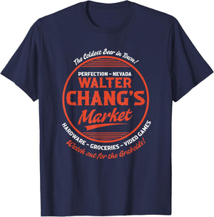 Walter Changs Market - Cold Beers and Graboids T-Shirt - T-Shirt | Navy