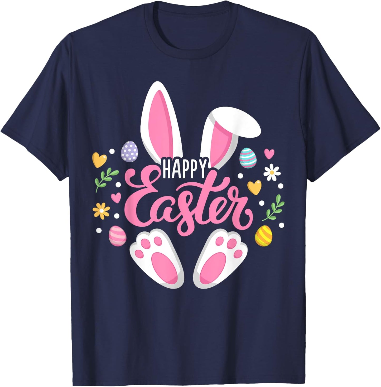 Happy Easter Bunny Easter Egg Hunt Squad Easter Women Family T-Shirt - T-Shirt | Navy