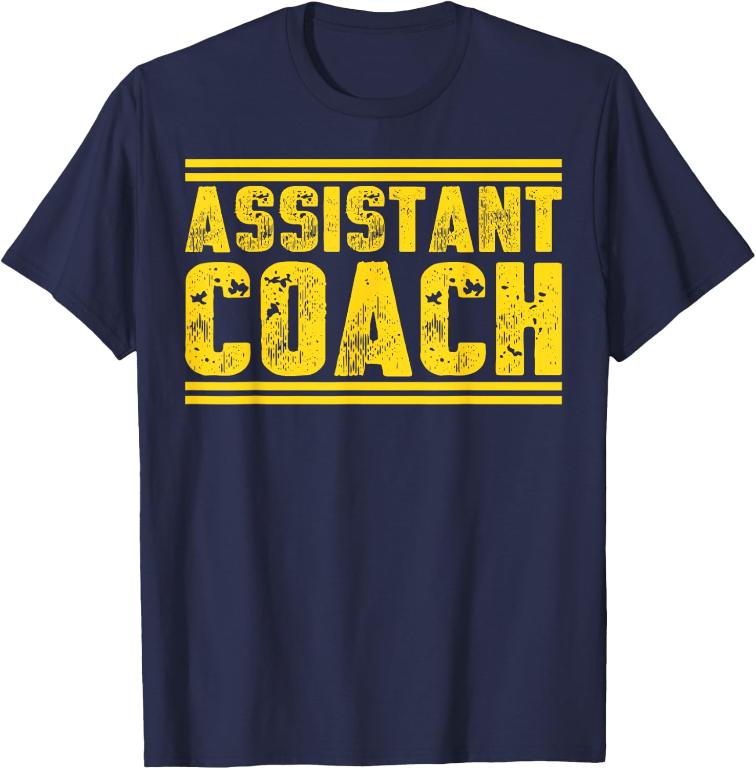 Assistant Coach Dad Professional Sports Coaching T-Shirt - T-Shirt | Navy
