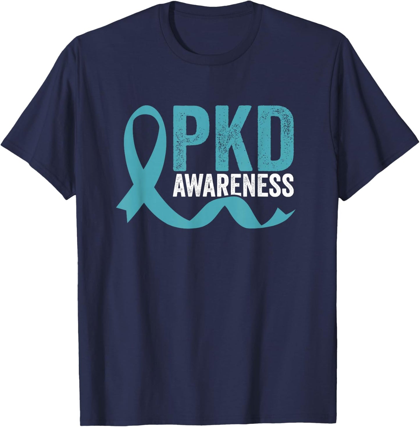 PKD Awareness Polycystic Kidney Disease Warrior Fighter T-Shirt - T-Shirt | Navy
