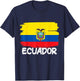 Cool Ecuador Flag T-Shirt - T-Shirt | Navy