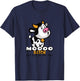 Moooo Bitch Get Out Of The Hay - Funny Farming Cow T-Shirt - T-Shirt | Navy