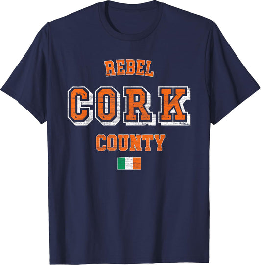 Cork Ireland | Irish County Cork T-Shirt - T-Shirt | Navy
