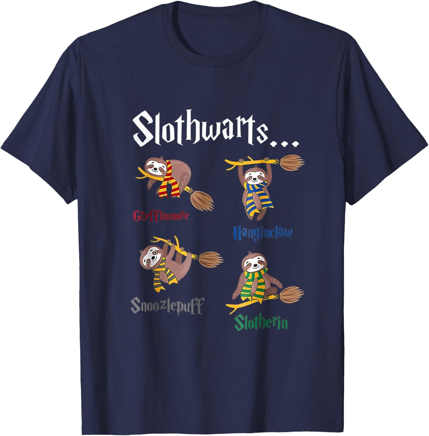Love sloth Women Shirt sloth Lovers for kids and girls T-Shirt - T-Shirt | Navy
