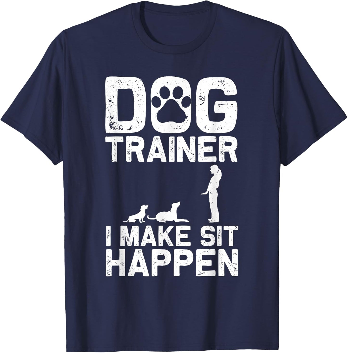Cool Dog Trainer Women Service Dog Handler Training T-Shirt - T-Shirt | Navy