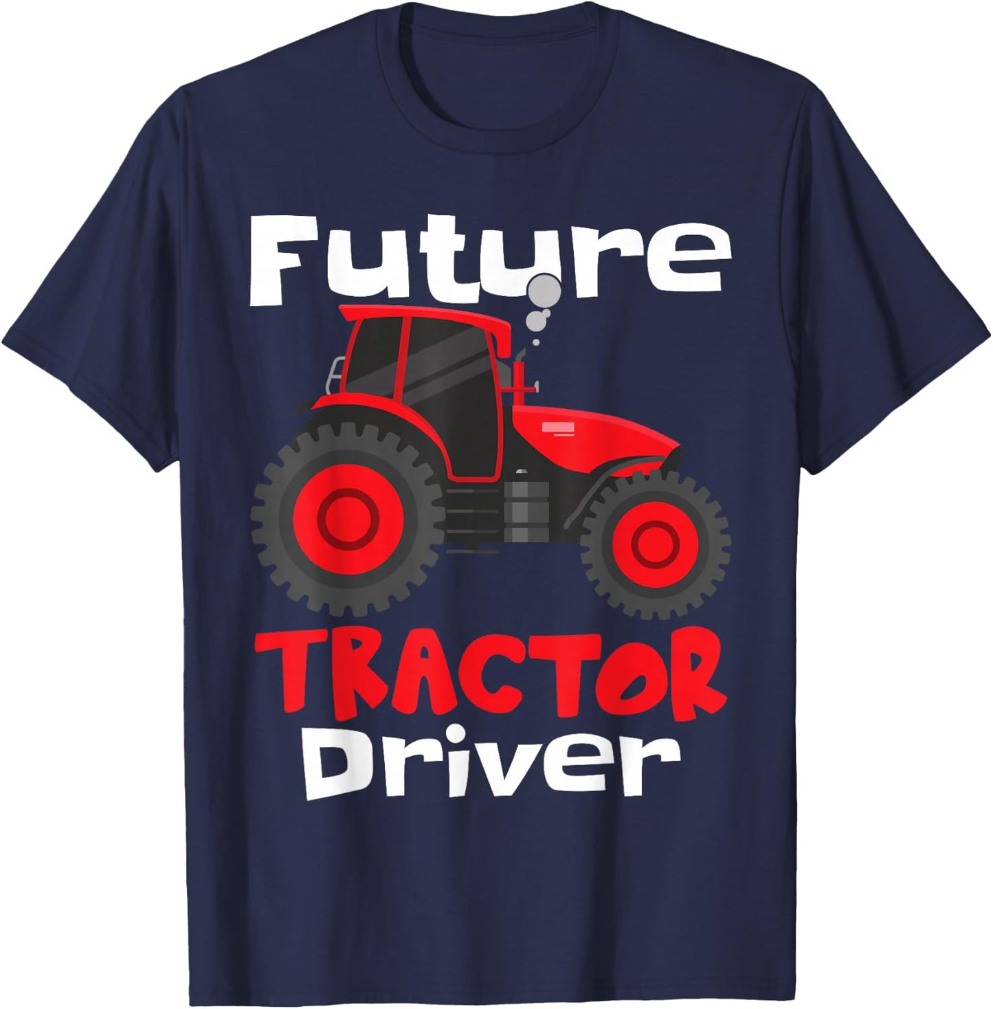 Future Tractor Driver | Kids Farmer Tractor T-Shirt - T-Shirt | Navy