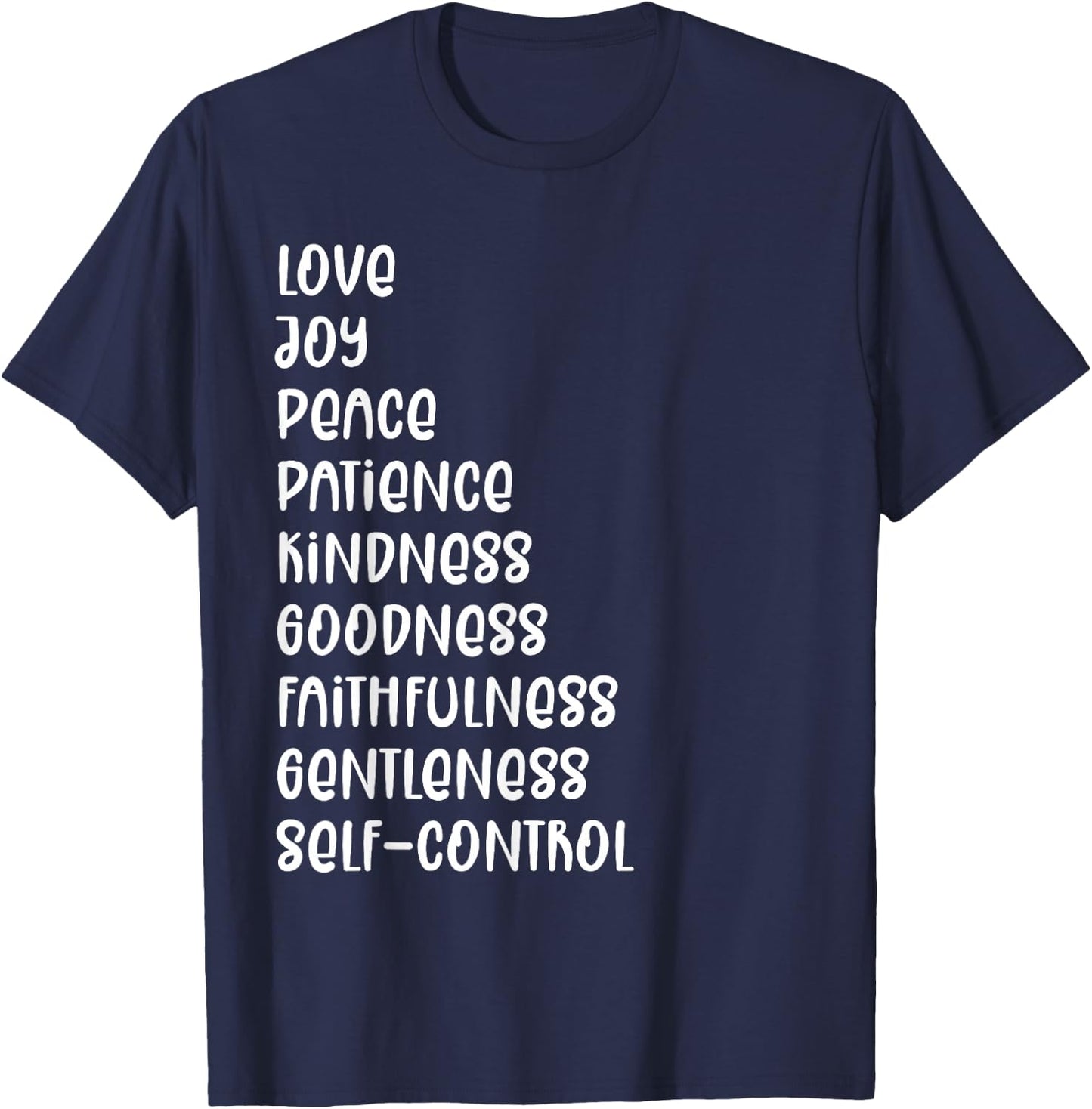 Galatians 5 22 Gift Christians - Fruit Of The Spirit T-Shirt - T-Shirt | Navy